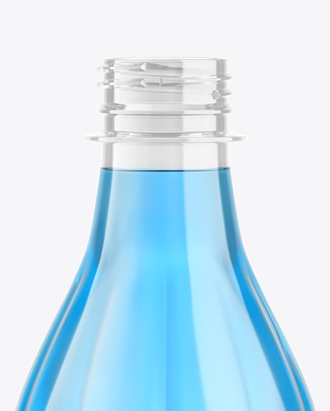 500ml Clear Plastic Drink Bottle Mockup PSD #6
