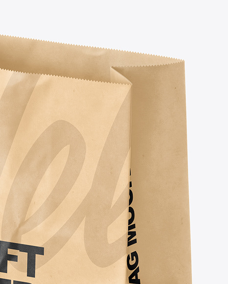 Download Kraft Paper Bag Mockup In Bag Sack Mockups On Yellow Images Object Mockups