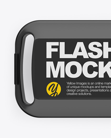 Glossy USB Flash Drive Mockup PSD #2