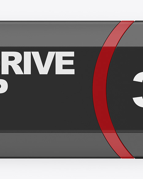 Glossy USB Flash Drive Mockup PSD #1