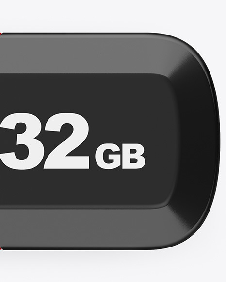 Glossy USB Flash Drive Mockup PSD #6