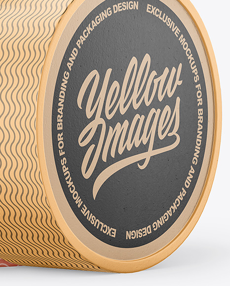 Opened Matte Paper Tube With Sachets Mockup PSD #7