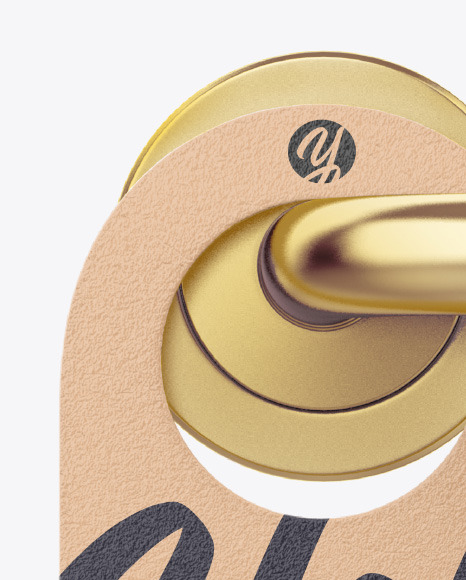 Kraft Door Hanger Mockup PSD #2