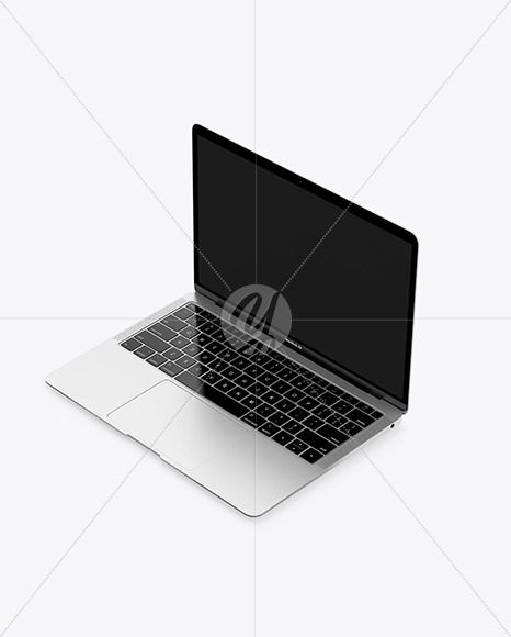 MacBook Air Silver Mockup PSD #1