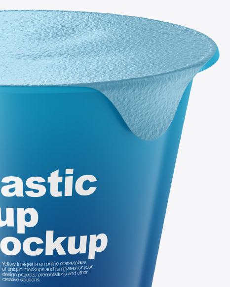 Matte Plastic Cup Mockup PSD #2