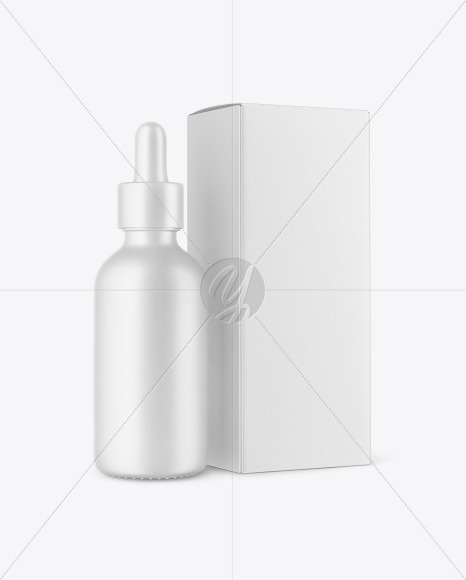 Ceramic Dropper Bottle with Paper Box Mockup PSD #1