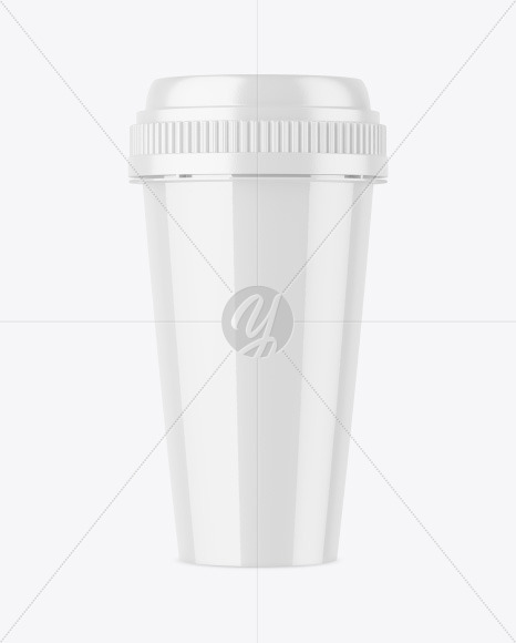 Glossy Plastic Cup Mockup PSD #3