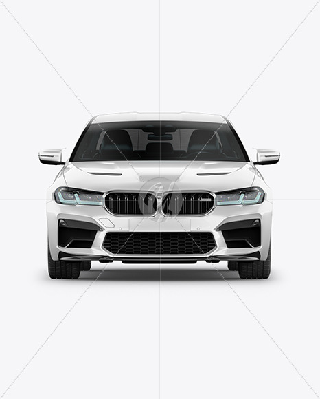Executive Car Mockup - Front View - Yellowimages Mockups