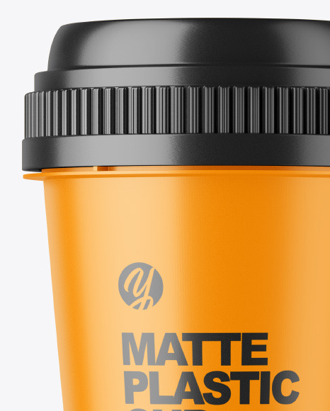 Matte Plastic Cup Mockup PSD #2