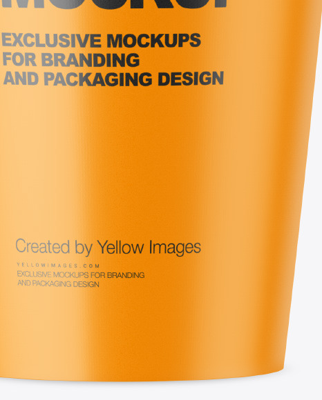 Matte Plastic Cup Mockup PSD #1