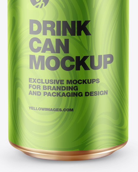 Matte Metallic Drink Can Mockup PSD #5