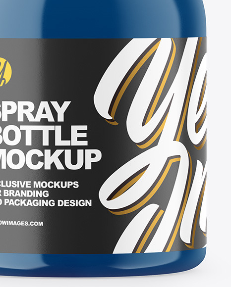 Glossy Plastic Spray Bottle Mockup PSD #6