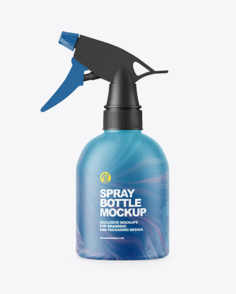 Matte Plastic Spray Bottle Mockup PSD #2
