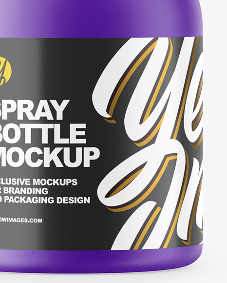 Matte Plastic Spray Bottle Mockup PSD #6