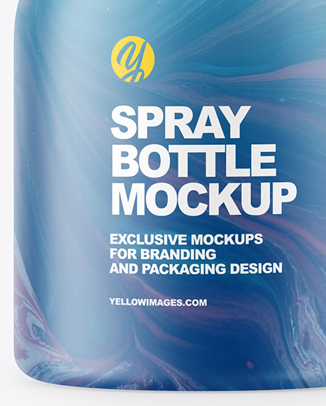 Matte Plastic Spray Bottle Mockup PSD #7