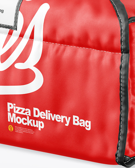 Pizza Delivery Bag Mockup In Apparel Mockups On Yellow Images Object Mockups