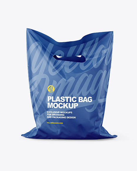 Download Matte Plastic Carrier Bag Mockup In Bag Sack Mockups On Yellow Images Object Mockups