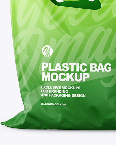 Download Matte Plastic Carrier Bag Mockup In Bag Sack Mockups On Yellow Images Object Mockups