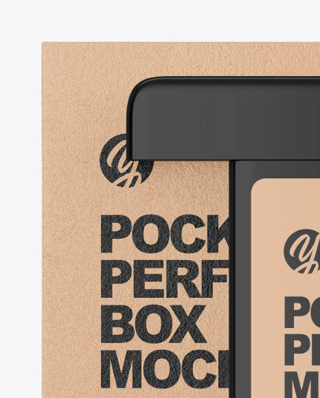 Pocket Perfume With Kraft Box Mockup PSD #2