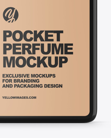 Pocket Perfume With Kraft Box Mockup PSD #1