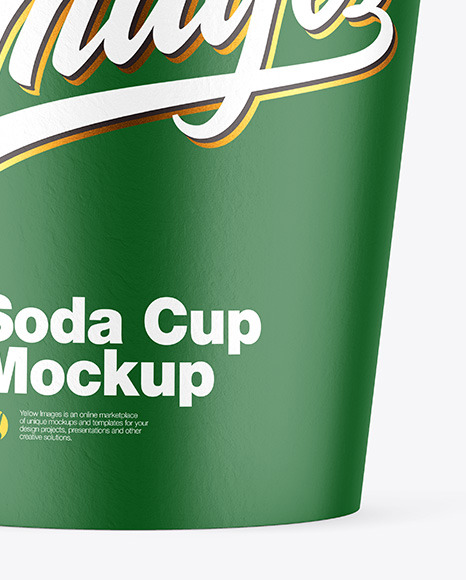 Paper Soda Cup w  Splash Mockup PSD #7