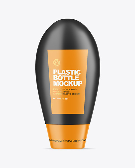 Matte Plastic Bottle Mockup PSD #3