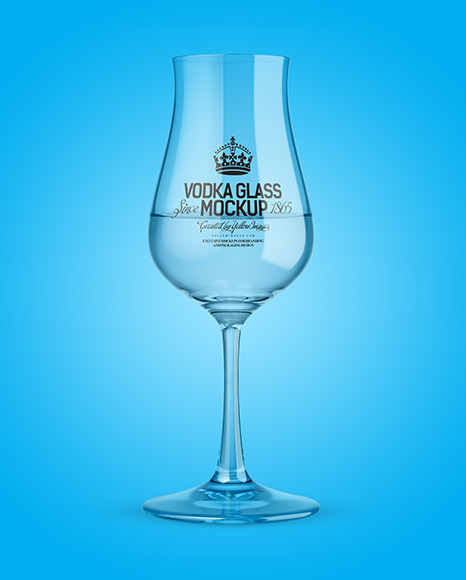 Vodka Snifter Glass Mockup PSD #3