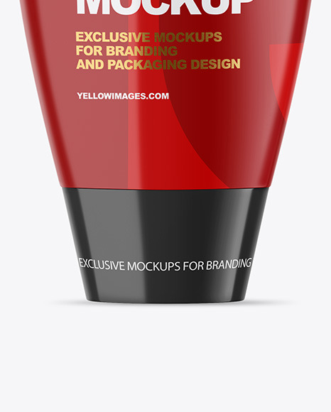 Glossy Plastic Bottle Mockup PSD #1