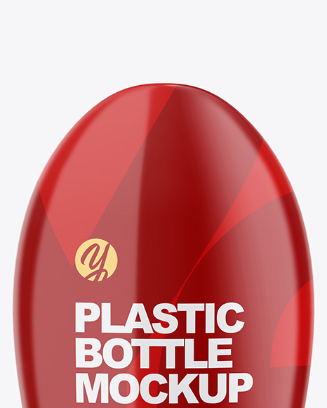 Glossy Plastic Bottle Mockup PSD #6