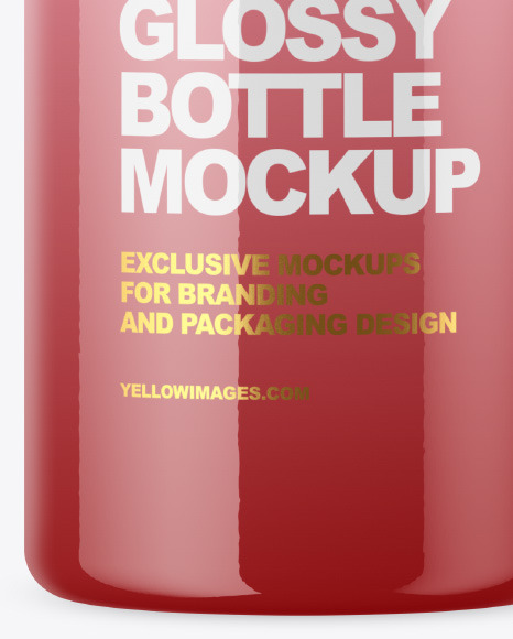 40 ml Glossy Bottle Mockup PSD #1