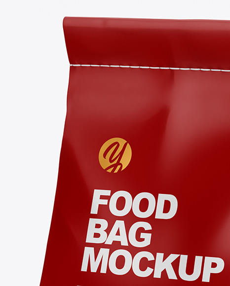 Glossy Food Bag Mockup PSD #2