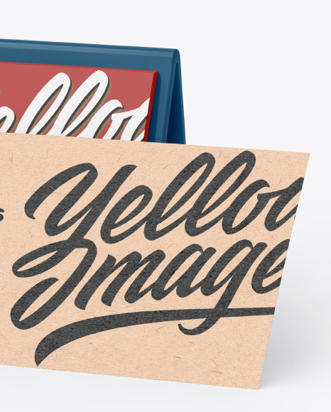 Business Cards w  Matte Holder Mockup PSD #1