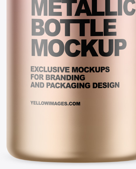 40 ml Metallic Bottle Mockup PSD #1