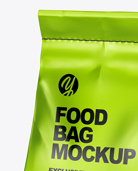 Metallic Food Bag Mockup PSD #2