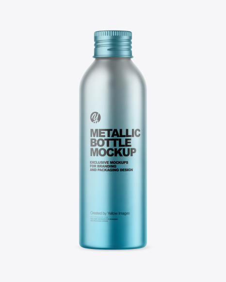 150 ml Metallic Bottle Mockup