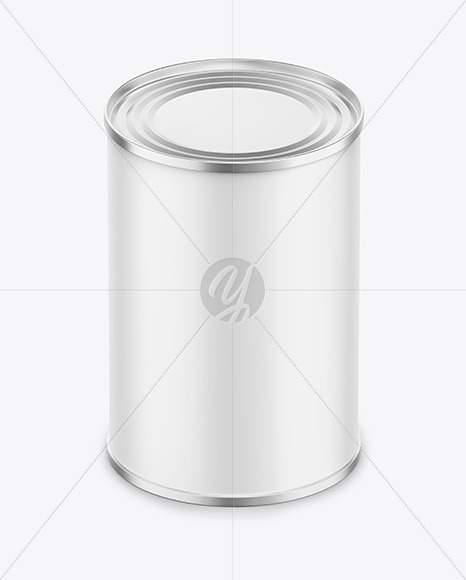 Tin Can w/ Matte Finish Mockup