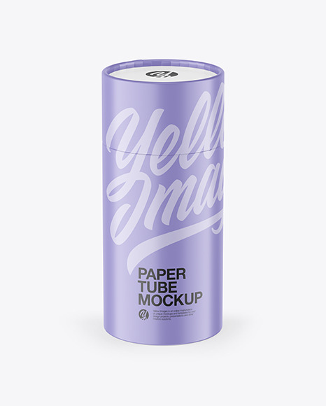 Matte Paper Tube Mockup