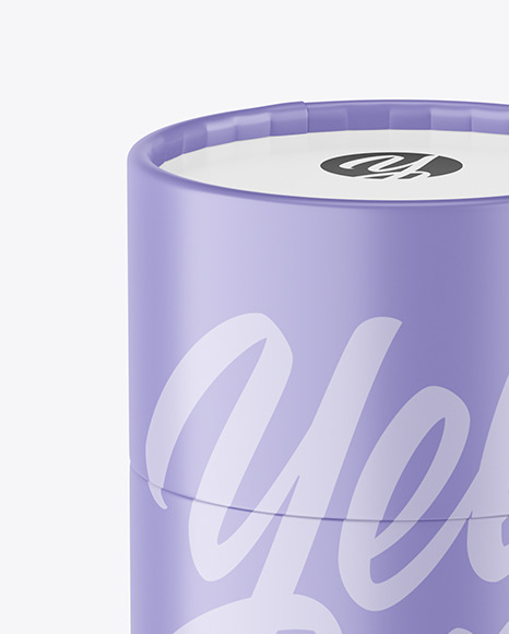 Matte Paper Tube Mockup PSD #2