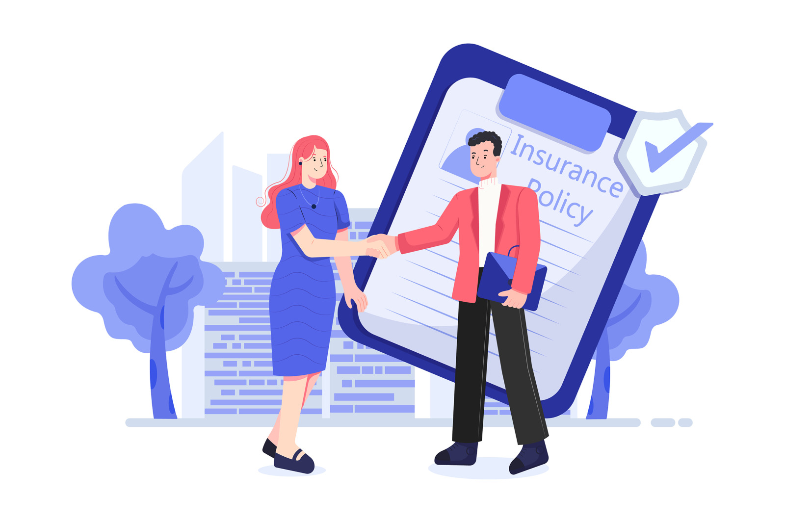 M239_Insurance Illustrations on Yellow Images Creative Store