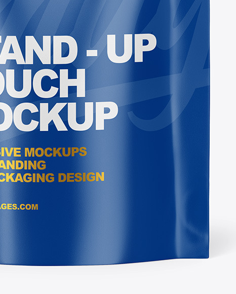 Glossy Stand Up Pouch Mockup PSD #1