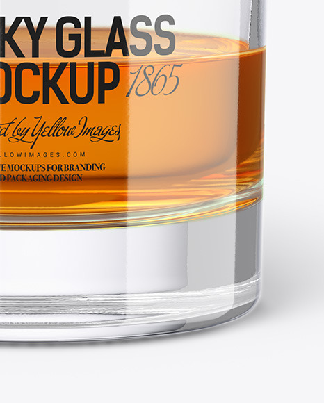 Whisky Tumbler Glass Mockup PSD #6