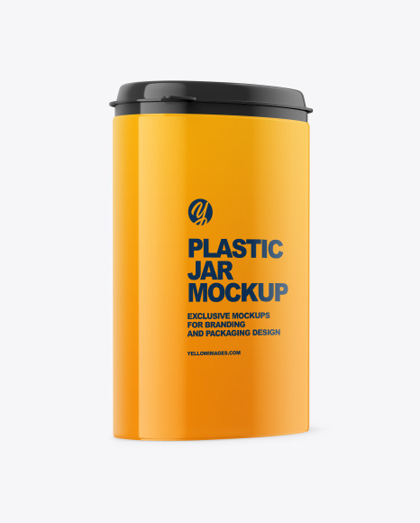 Plastic Jar Mockup PSD #2