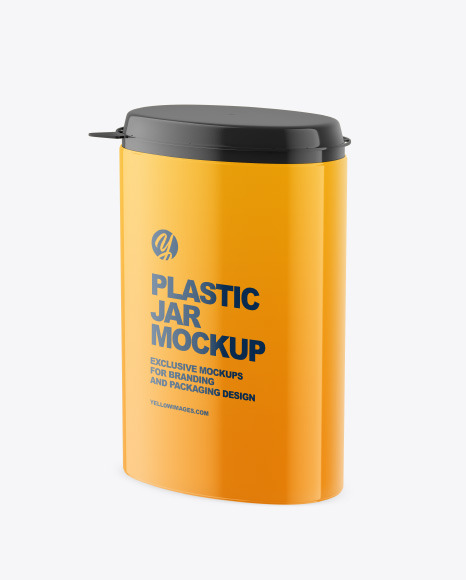 Plastic Jar Mockup PSD #2