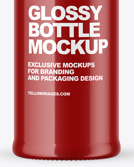 Glossy Bottle Mockup PSD #1