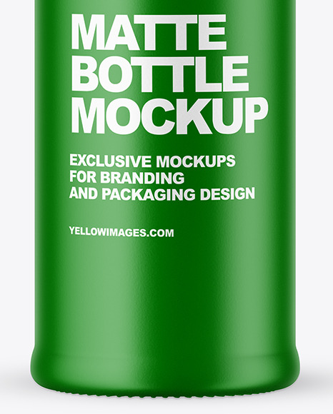 Matte Bottle Mockup PSD #1