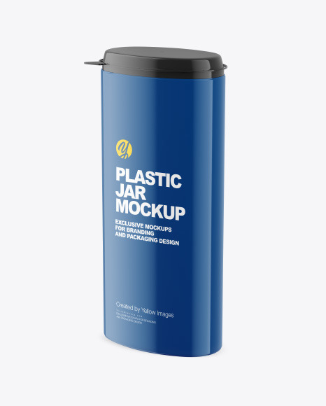 Plastic Jar Mockup PSD #2