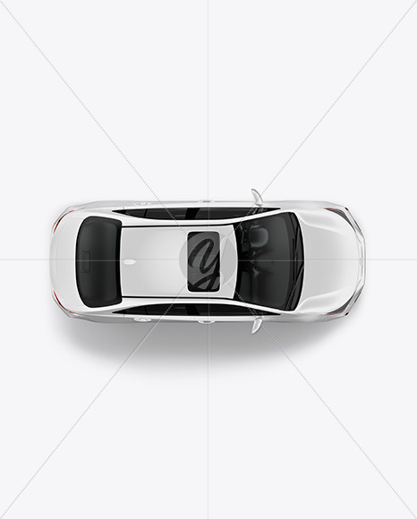 Sedan Mockup - Top View