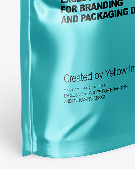 Metallic Doy Pack Mockup PSD #1