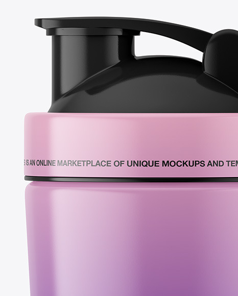 Glossy Shaker Bottle Mockup PSD #2