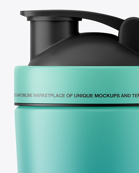 Matte Shaker Bottle Mockup PSD #2
